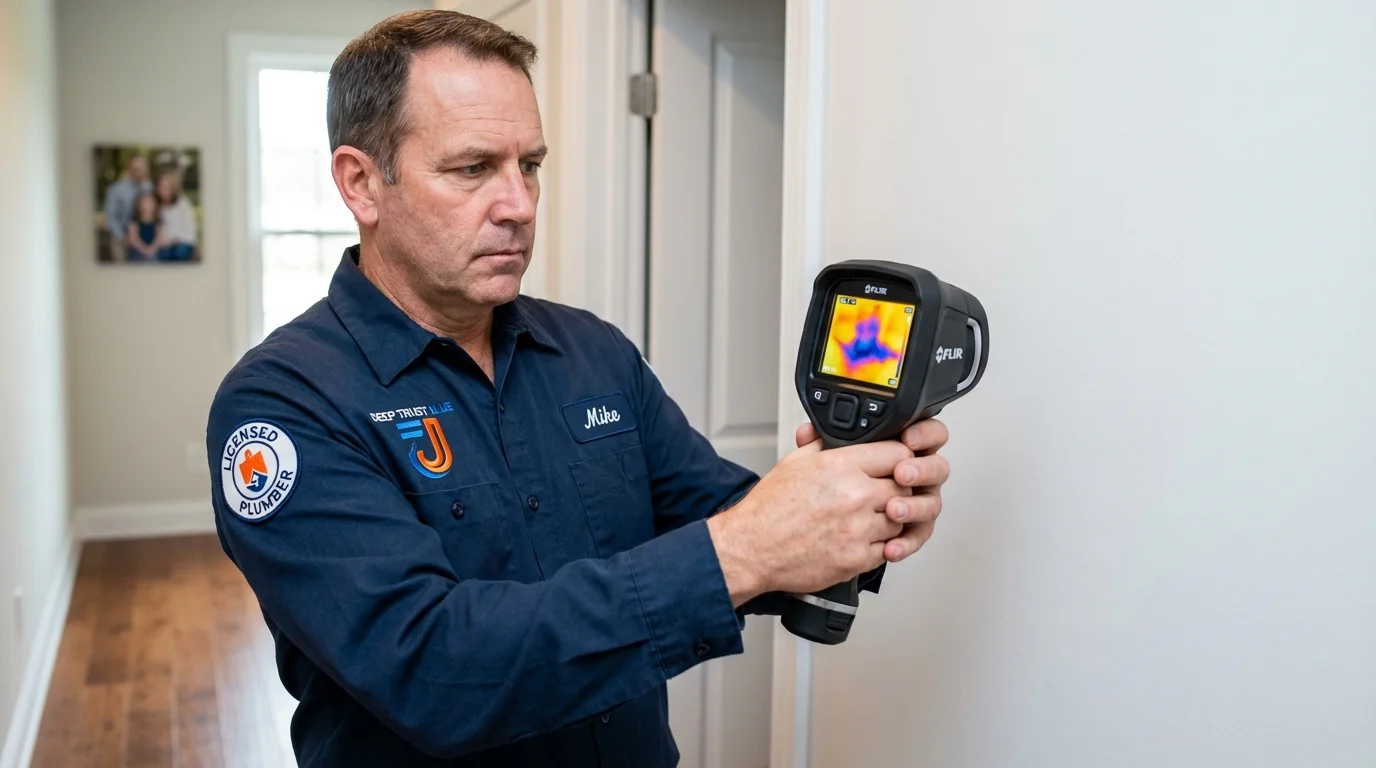Thermal imaging leak detection by Johns Plumbing LLC in Edgewood